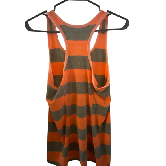Roadrunner Striped Orange and Gray Tank Top - Picture 6 of 6